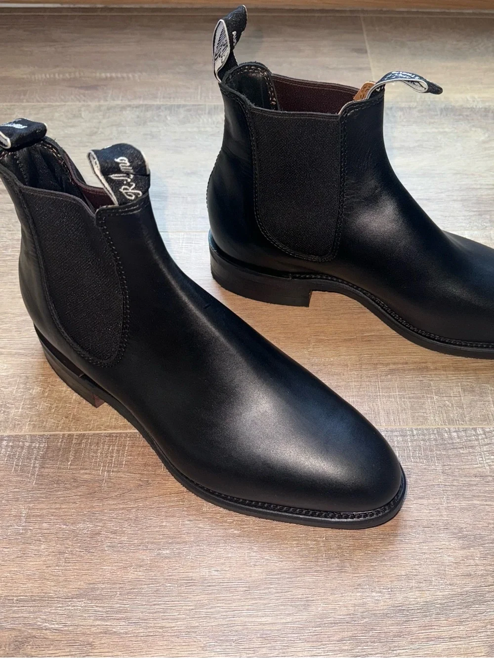 NEW RM. Williams Men Boots Macquarie boot – black pull-up leather